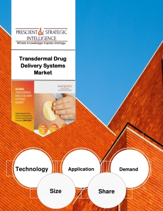 Transdermal Drug Delivery Systems Market  High Growth Rate Opportunity Analysis