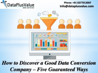 Data Conversion Outsourcing Offers More Advantages