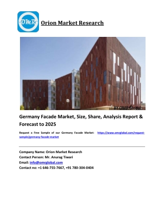 Germany Facade Market Growth, Size, Share, Industry Report and Forecast 2019-2025