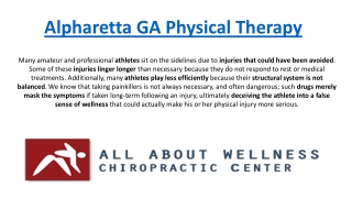 Alpharetta GA Decompression Therapy