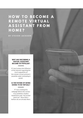 How to become a remote virtual assistant from home?