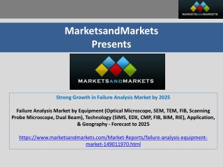 Get in-depth analysis of the COVID-19 impact on the Failure Analysis Market