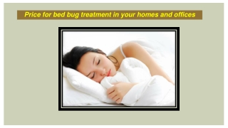 Affordable bed bug treatment price