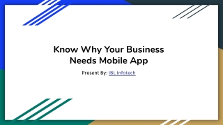 Key Benefits of Having a Mobile App for your Business