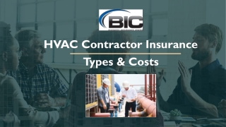 HVAC Contractor Insurance Types & Costs