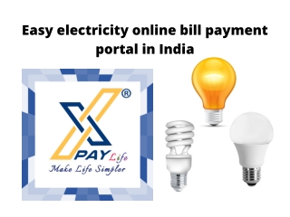 Easy electricity online bill payment portal in India