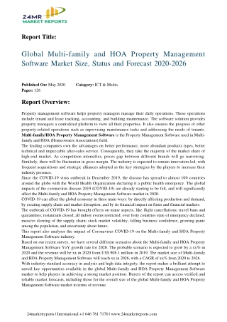 Multi-family and HOA Property Management Software Market Size, Status and Forecast 2020-2026