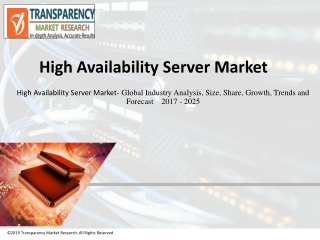High Availability Server Market to become worth US$12,306.9 mn by 2025