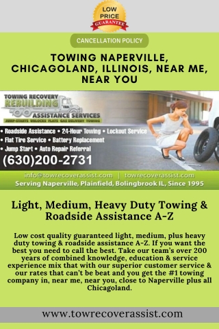 Naperville Towing Company, Towing Near Me, Towing Chicagoland