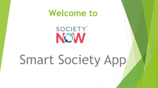 Smart society app - Society Now