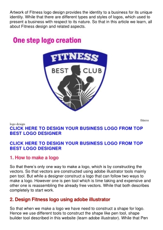 Fitness logo