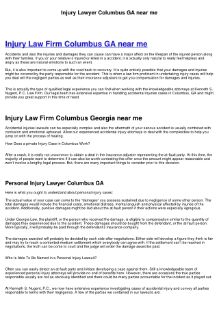 Injury Attorney Columbus GA near me