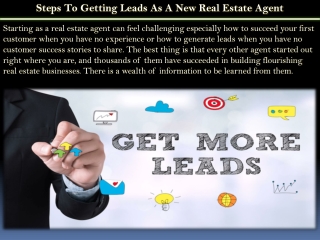 Steps To Getting Leads As A New Real Estate Agent