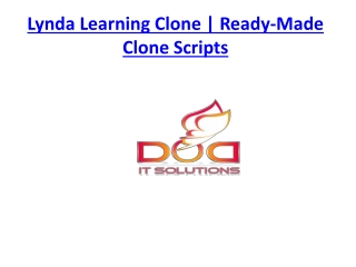 Lynda Learning Clone | Ready-Made Clone Scripts