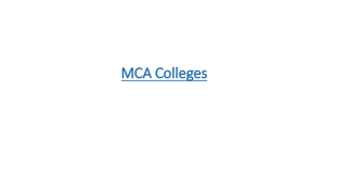 MCA Colleges