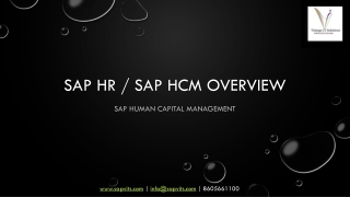 SAP HCM Overview PPT | SAP HR PPT