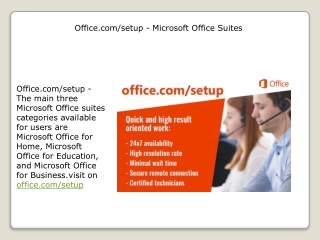 Office.com/setup - Microsoft Office Suites