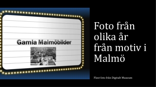 Malmö old photos