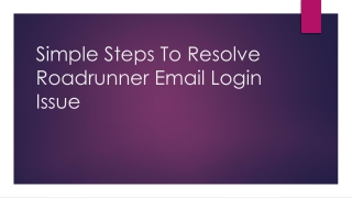 How Can I login into roadrunner email,