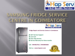 Samsung Fridge Service Centre in Coimbatore | Hapserv |