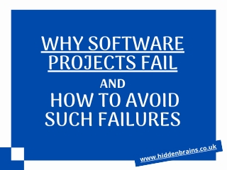 Why Software Projects Fail and How to Avoid Such Failures