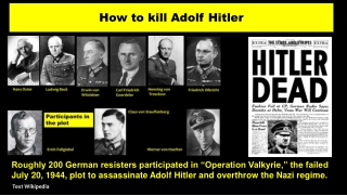 How to kill Hitler