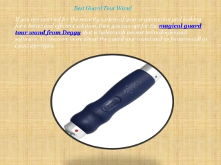 Best Guard Tour Wand