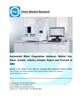 Automated Blood Coagulation Analyzers Market