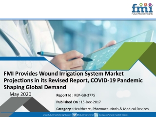 Global Sales of Wound Irrigation System Market to Follow a Downward Trend Post 2027, with Continued Impact of COVID-19 O
