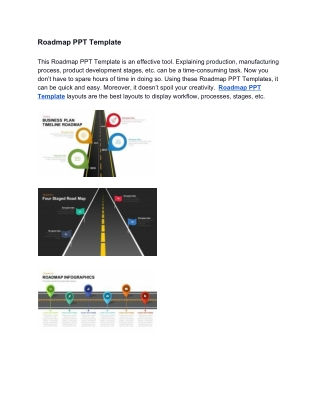 Roadmap PPT Template