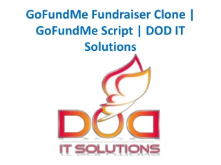 GoFundMe Fundraiser Clone | GoFundMe Script | DOD IT Solutions
