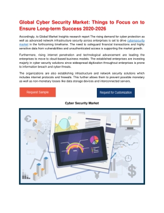 Global Cyber Security Market: Factors Helping to Maintain Strong Position Globally 2020-2026