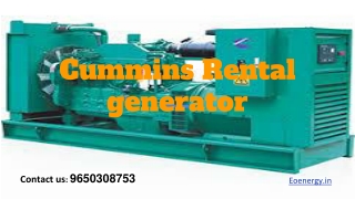 Cummins rental Generator