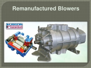 Remanufactured Blowers