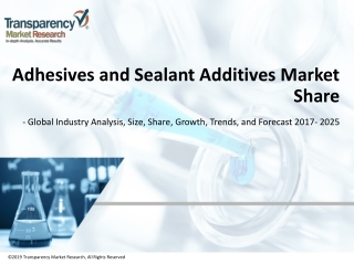 Adhesives and Sealant Additives Market - Global Industry Analysis, Size, Share, Growth, Trends, and Forecast 2017 - 2025
