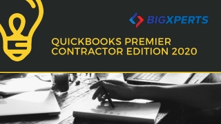 QuickBooks Premier Contractor Edition 2020