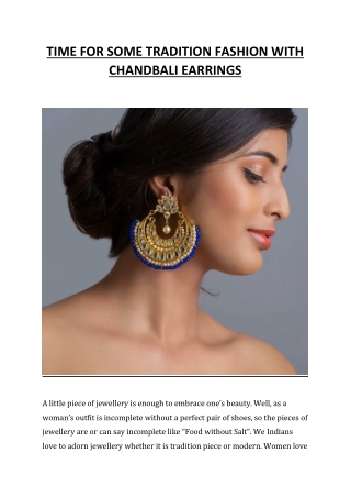 Chand Bali Earrings for Women – Housee of Cleeo