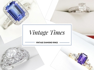 Buy Vintage Diamond Engagement Rings - Vintagetimes