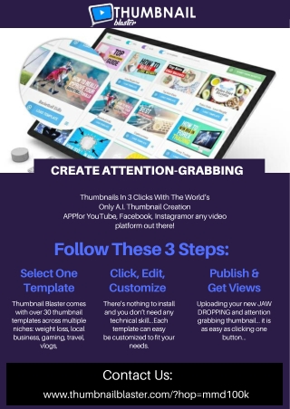 Thumbnail Blaster - The Ultimate THUMBNAIL Creation Solution