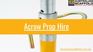 Acrow Prop Hire