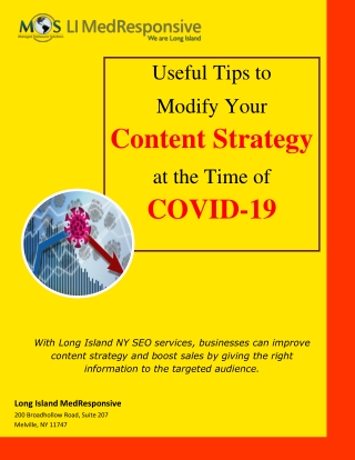 Useful Tips to Modify Your Content Strategy at the Time of COVID-19