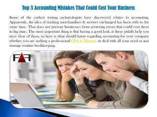 Top 3 Accounting Mistakes That Could Cost Your Business