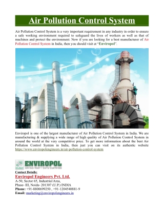 Air Pollution Control System