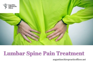 Lumbar Spine Pain Treatment