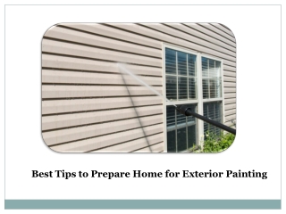 How to Prepare Your House for the Exterior Painting