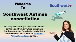 Contact us at Southwest Airlines cancellation Helpdesk