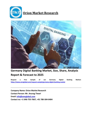 Germany Digital Banking Market Growth, Size, Share, Industry Report and Forecast 2019-2025