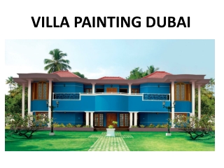 Villa Painting In Dubai