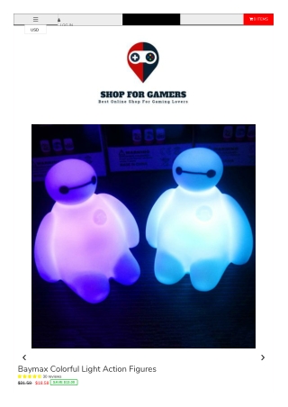 Baymax Colorful Light Action Figures
