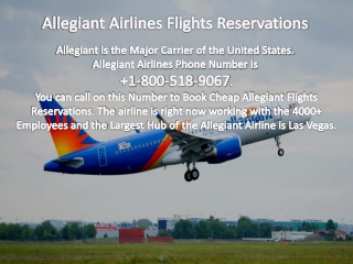 Allegiant Airlines Flights Reservations